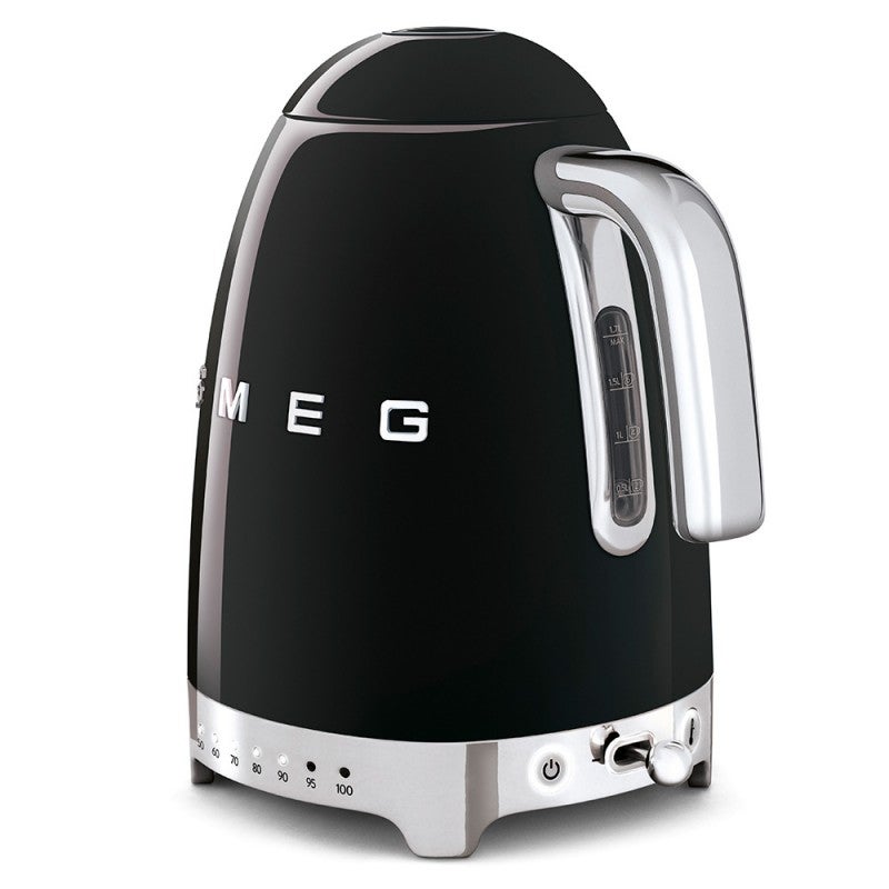 Bouilloire à température réglable 1,7L noir KLF04BLEU Smeg - 8