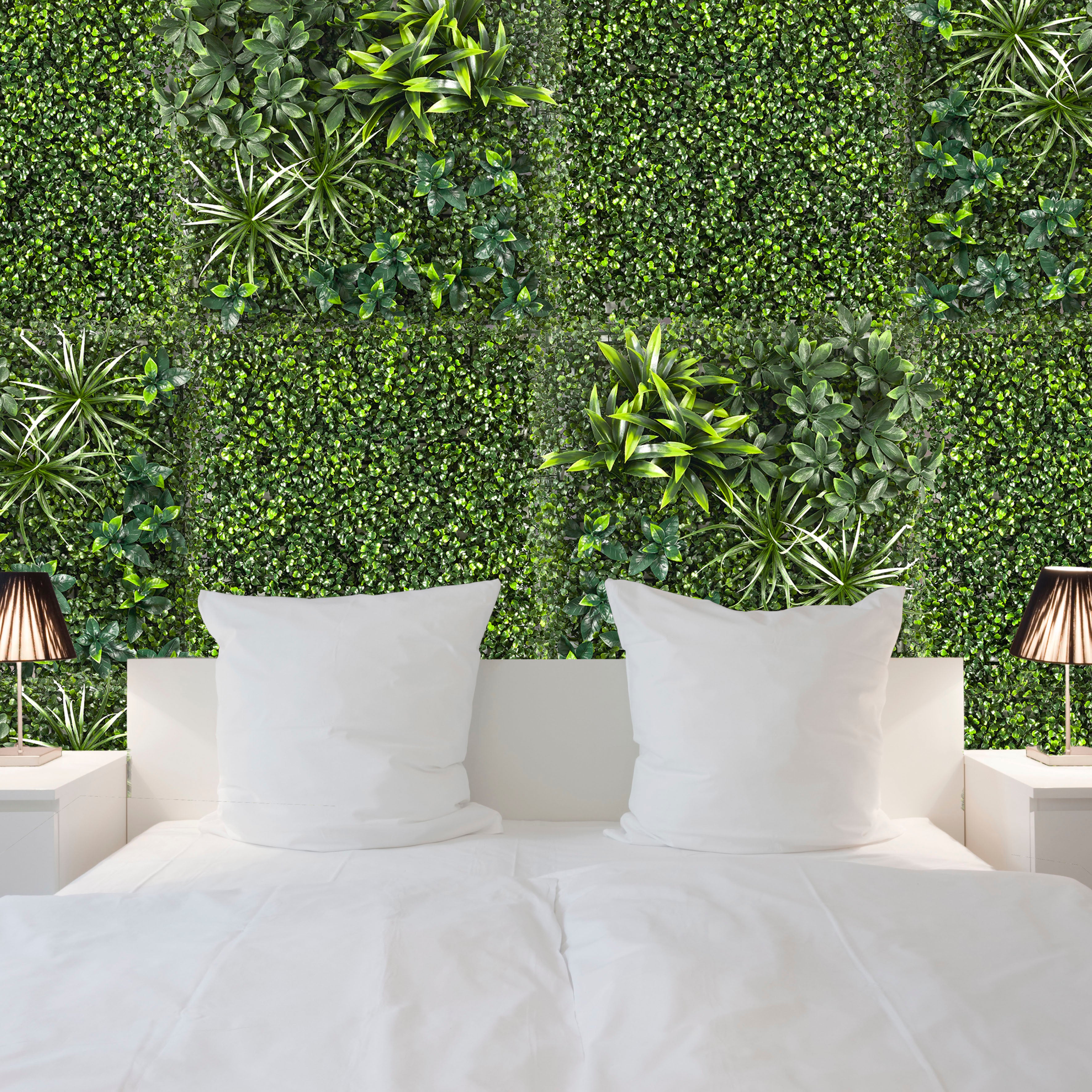 Mur Végétal Artificiel - Home Deco Factory - Panache - Vert - 4