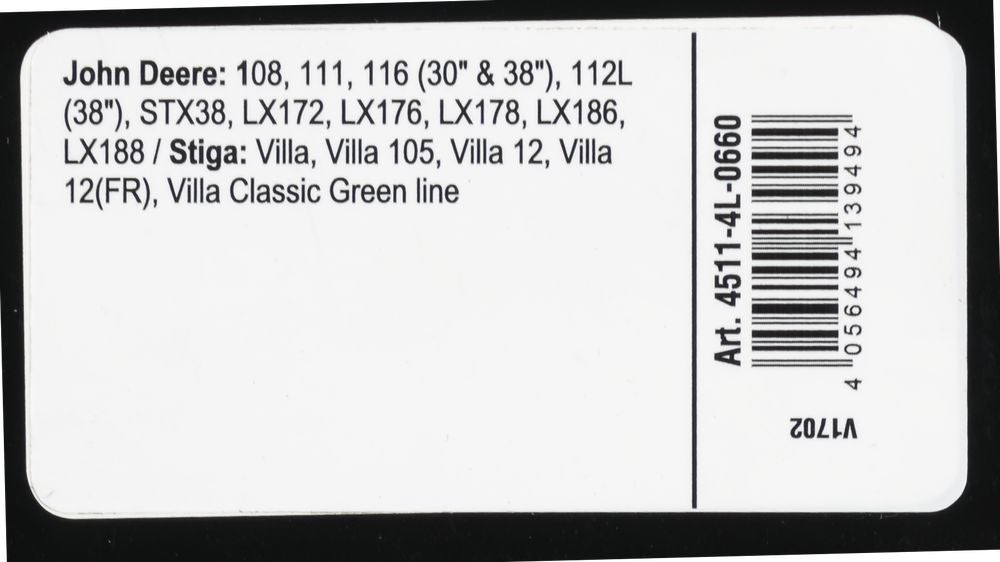 Courroie trapézoïdale X-Grip V de type 4L660 - 3