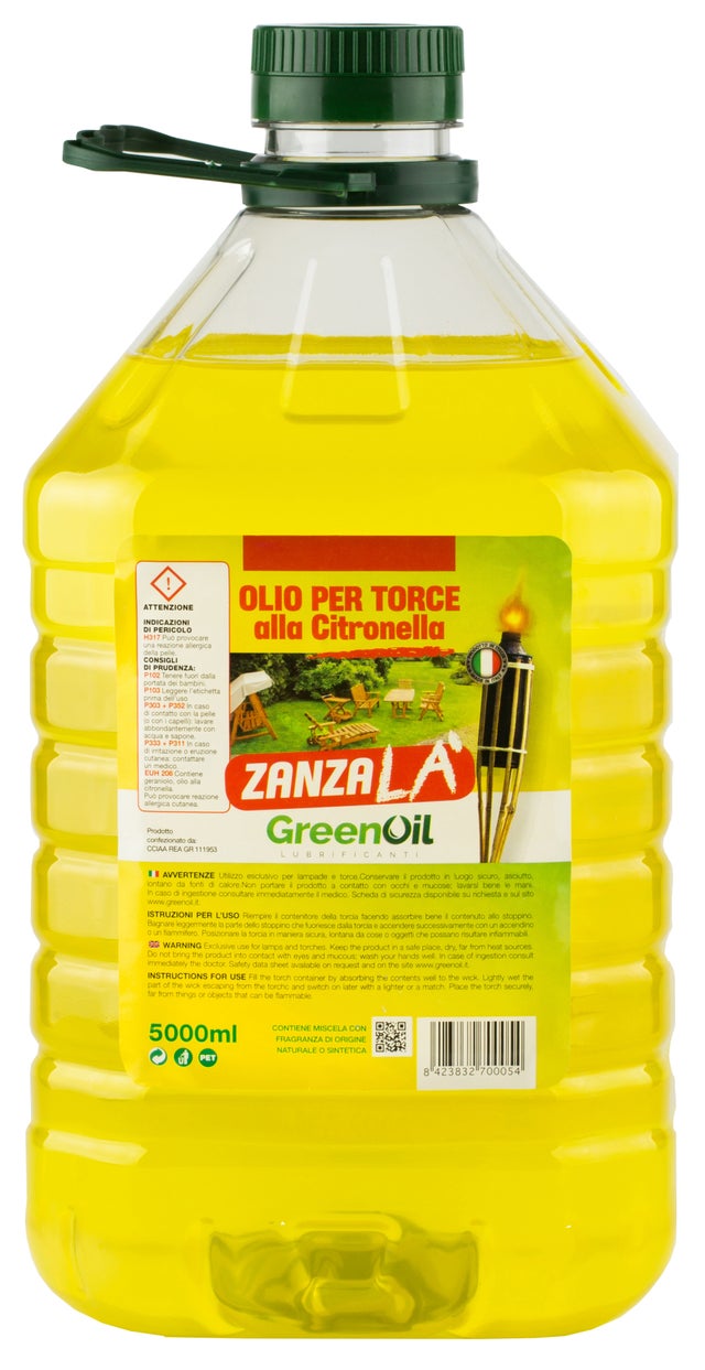 Huile De Lampe Bio Chemiekontor 5L – Pour Lampes Et Torches, Intérieur/extérieur