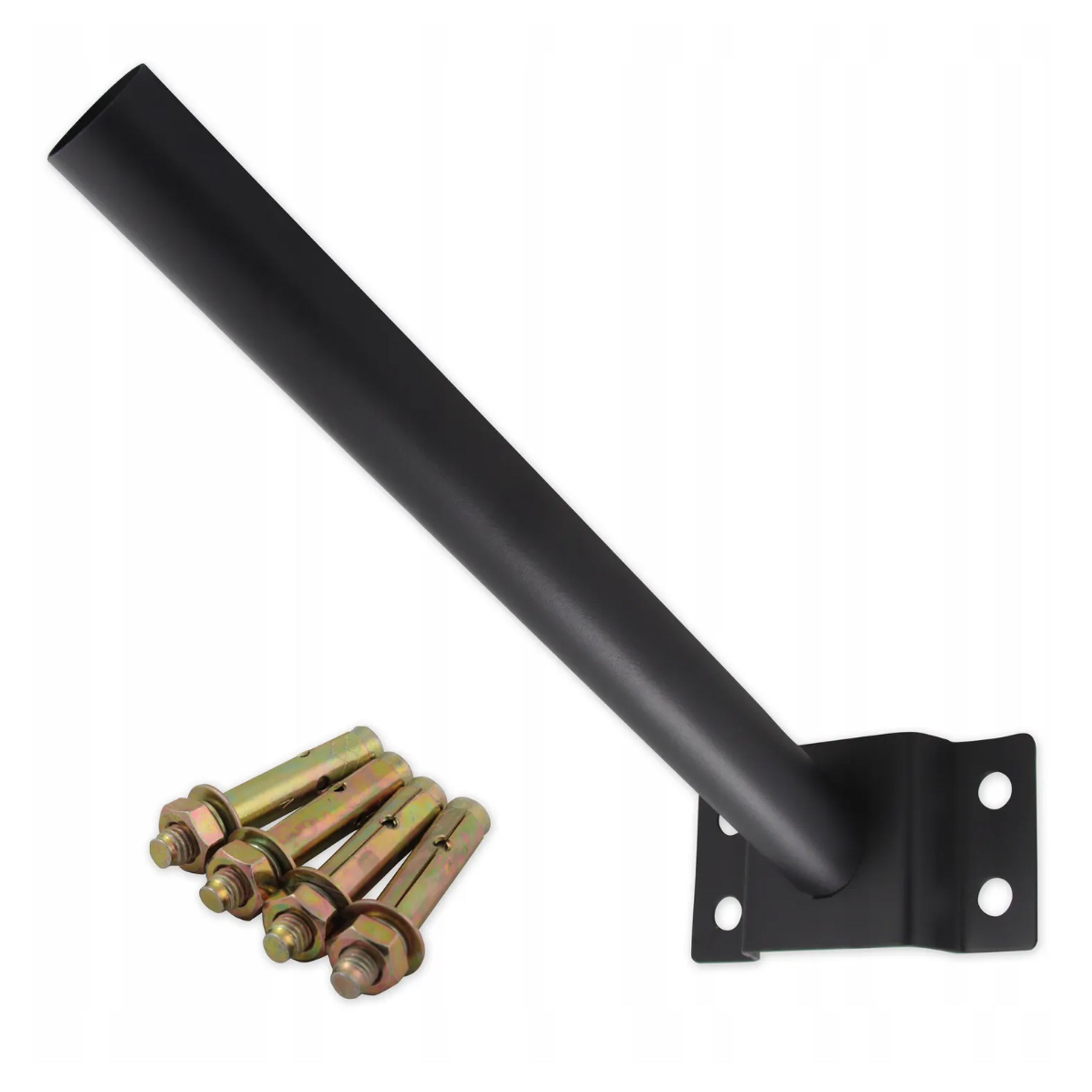 Uchwyt do lampy ulicznej 48mm 50cm czarny stalowy wysięgnik słup MasterLED