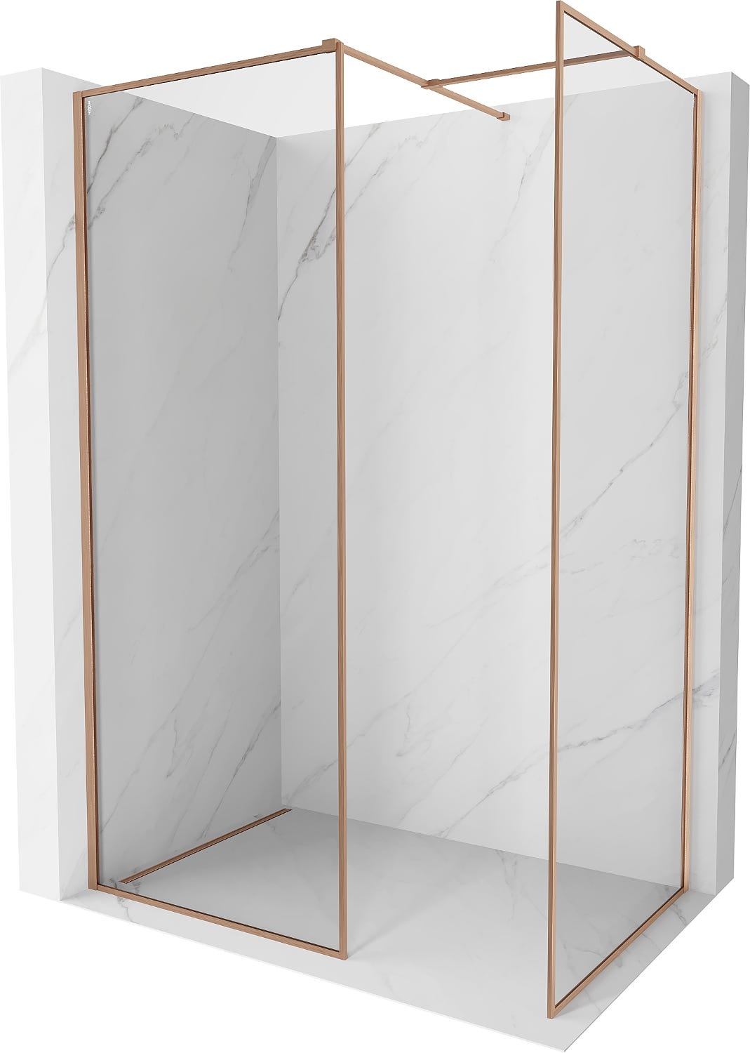 Mexen Kioto-F panel de ducha Walk-in con marco 115 x 80 cm ...