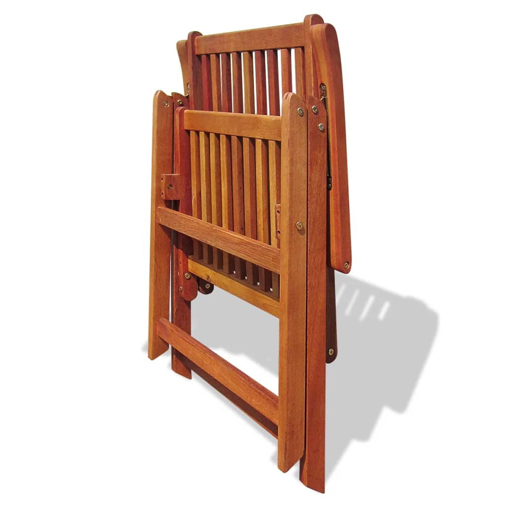 Maison Exclusive - Chaises pliables de jardin lot de 2 Bois solide d'acacia Marron - 8