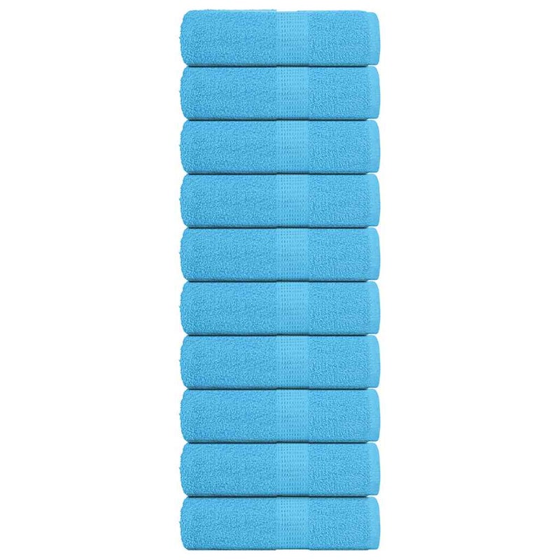 Ręczniki dla gości, FROGN, 10 szt., turkusowe, 30x50 cm, 360 g/m² vidaXL