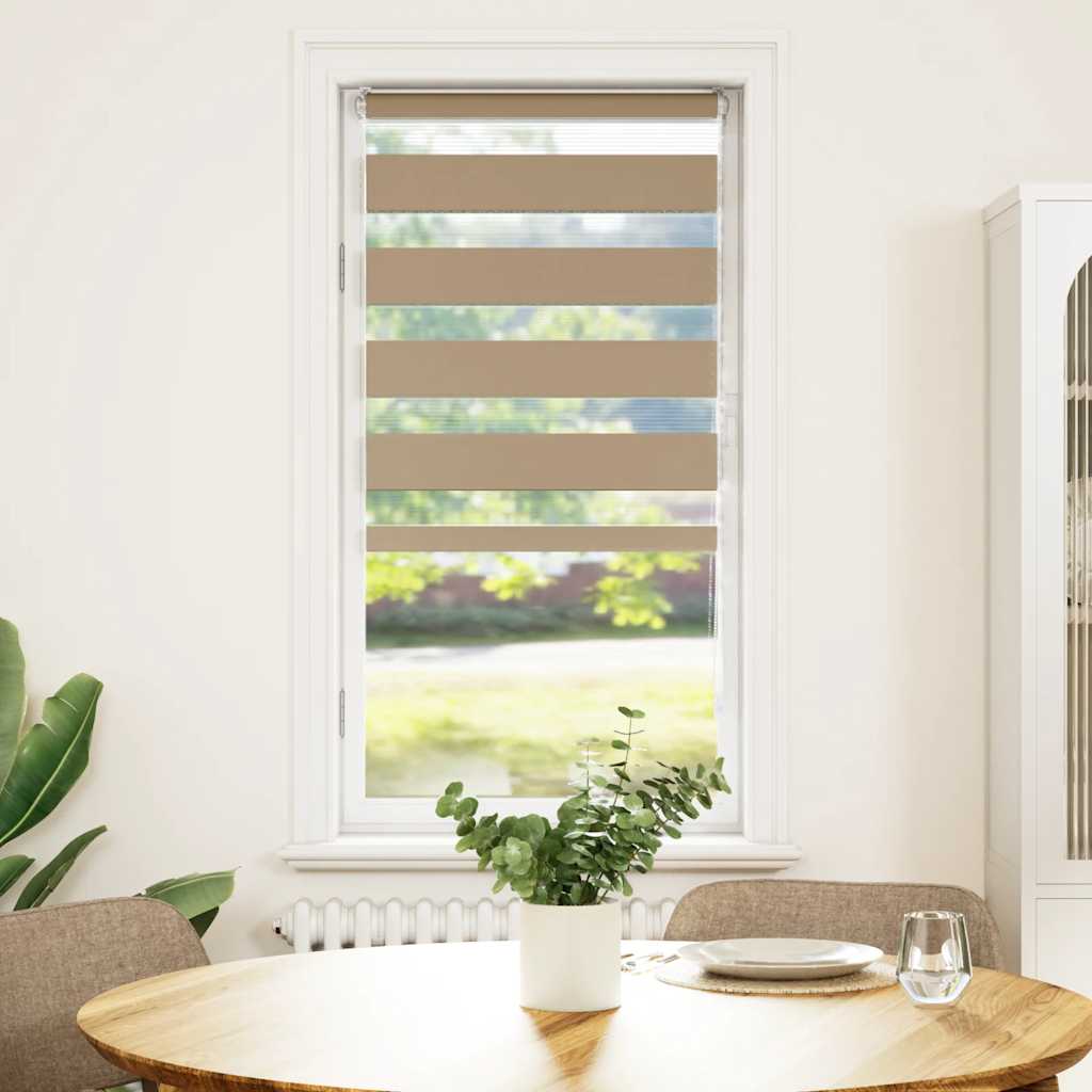 Store jour nuit - 100% polyester et aluminium - Marron sable - 65x100cm ...