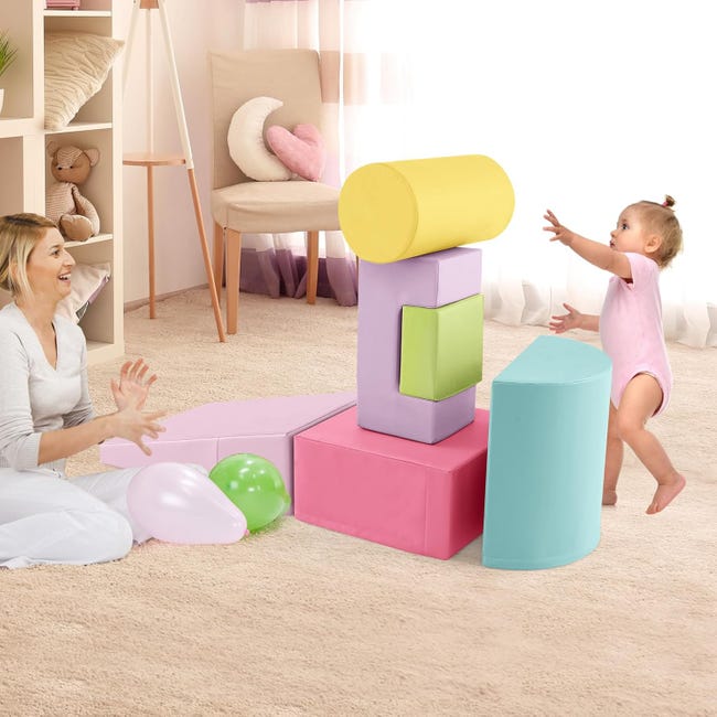 Bloc De Motricité Enfant Parcours Motricité Bébé 8 Pièces En Mousse Avec Housse PU - Modules Éducatifs Couleurs Et Formes Bloc De Motricité Enfant Parcours Motricité Bébé 8 Pièces En Mousse Avec Housse PU - Modules Éducatifs Couleurs Et Formes