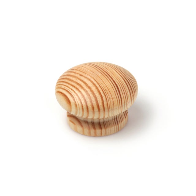 Poignée de meuble | Fabriqué en pin | Finition pin transparent | 1 unité