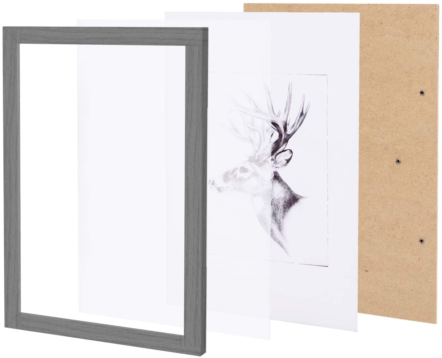 Lot de 10 pièces Cadre Photo，15x20cm Décoration pour maison Galerie de photos，Noir WOLTU - 3