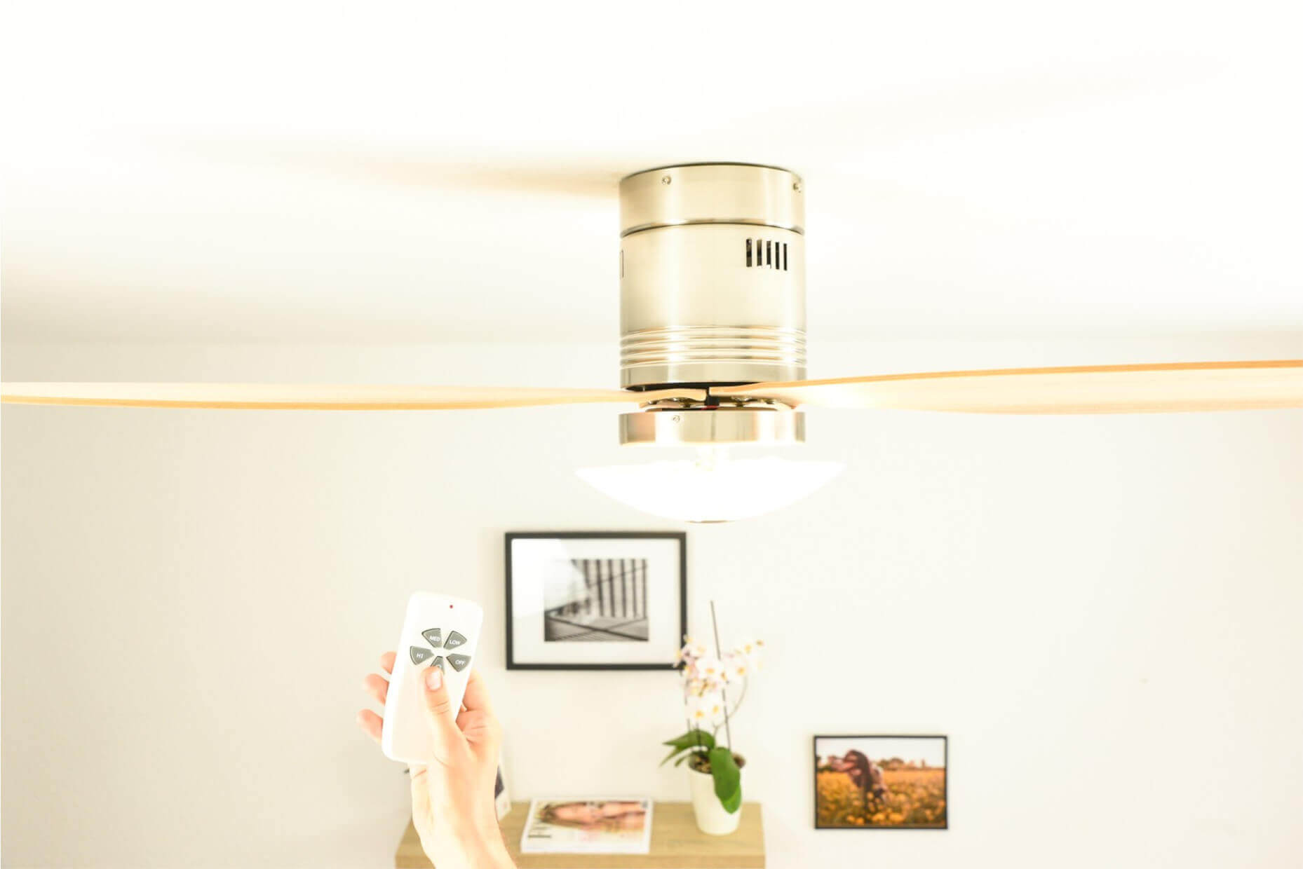 Ventilateur de plafond Aero 132 cm avec éclairage et télécommande - 4