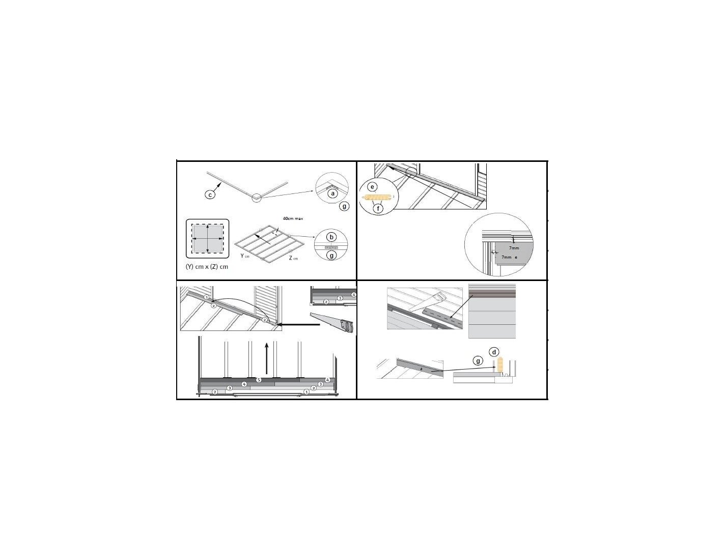 Plancher universel pour abris de jardin - 18 mm - paquet de 3 m2 - Traité - POD05 - ALTANKA - 2