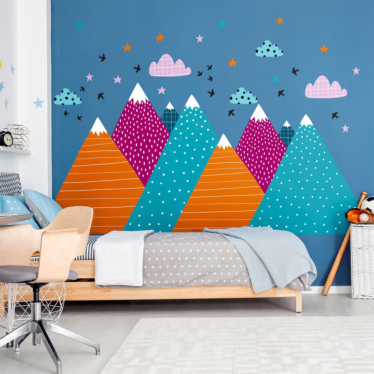 Adesivo bambino di montagna scandinavo nitika - Sticker adesivo - adesivi murali - 70x105cm - 5