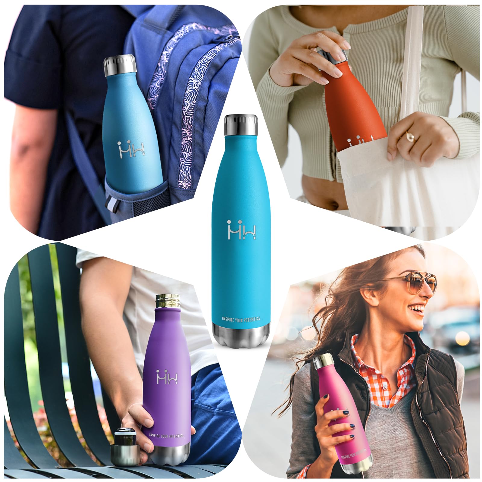 Borraccia Termica In Acciaio Inox 750 Ml - Doppia Parete, Senza BPA, Mantiene Caldo E Freddo - Foto 6