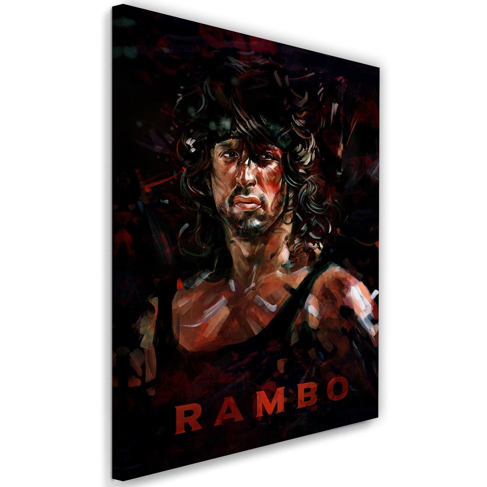 Tableau Rambo Sylvester Stallone - 50 x 70 cm | Leroy Merlin
