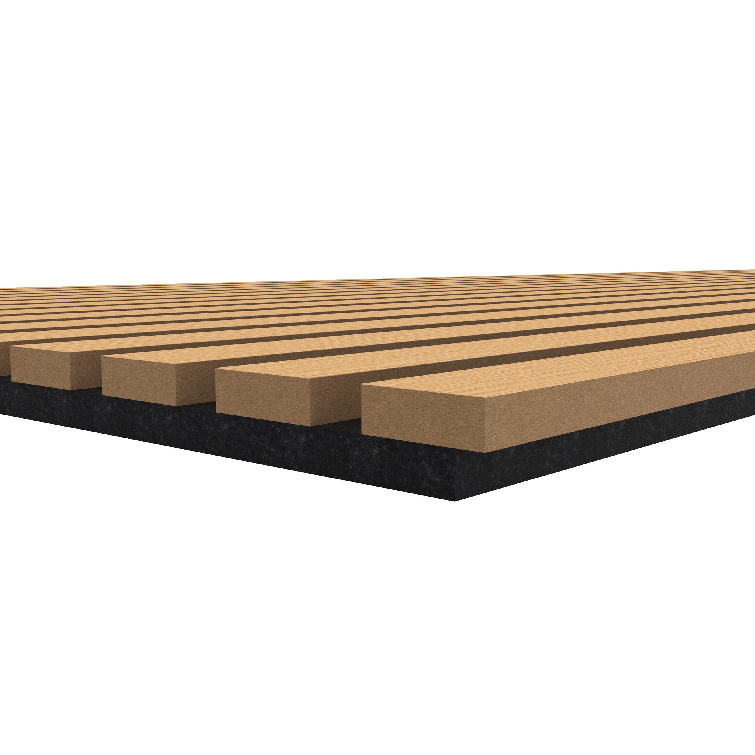 Lot de 2 panneaux muraux acoustiques décoratifs en bois MDF 120 x 60 cm, finition chêne foncé, excellente isolation acoustique, installation simple - 5