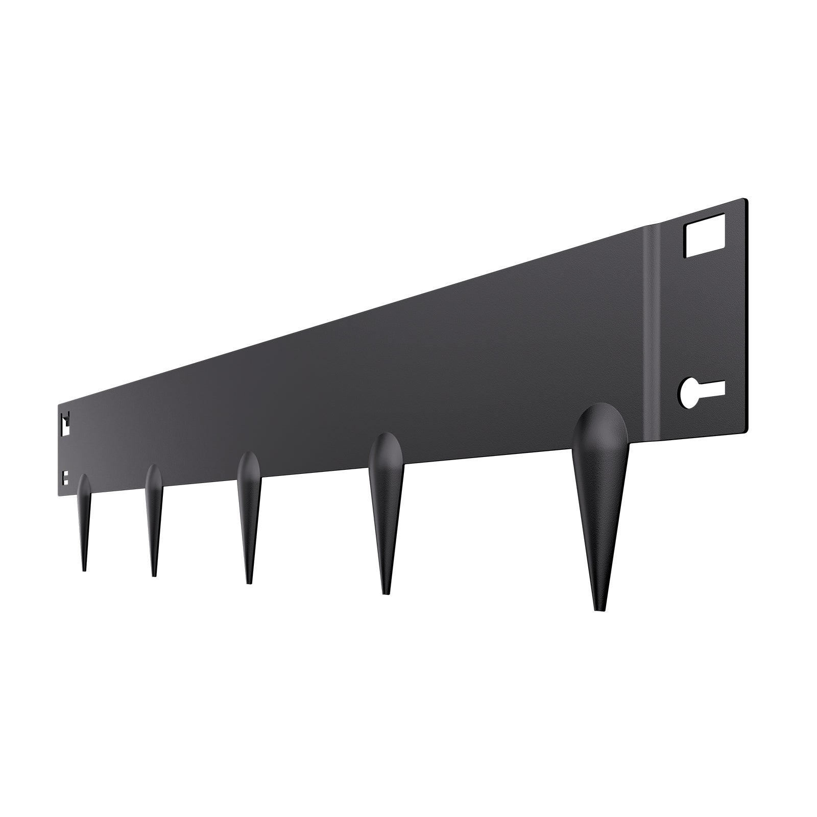 Bordure Métallique de Jardin 5 Pièces en Acier Antirouille SucceBuy, 990 x 181 mm, Séparateur Flexible pour Pelouse Allée Cour Massif - 9