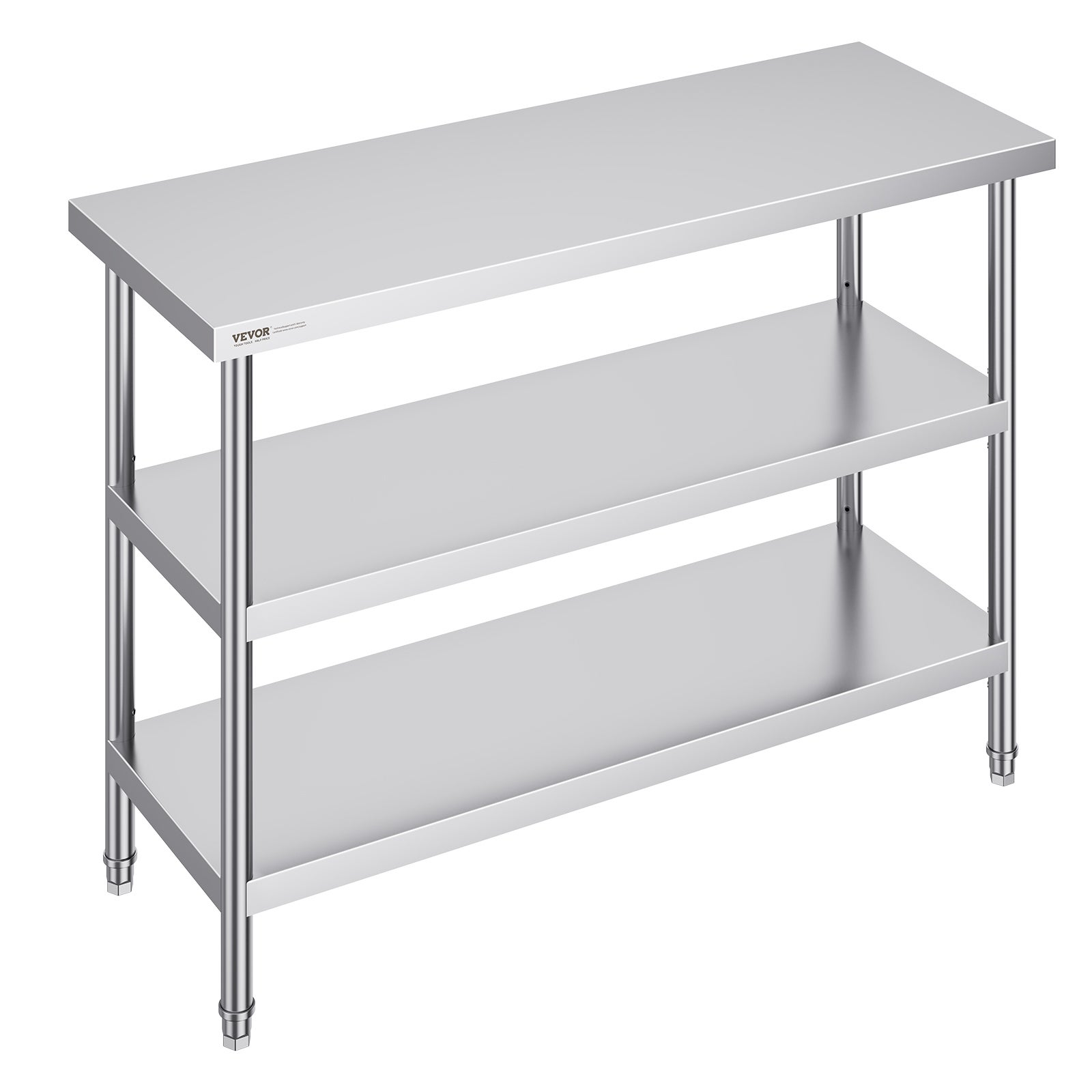 Stół do przygotowywania żywności ze stali nierdzewnej Stół kuchenny Stół roboczy 457x1219mm VEVOR