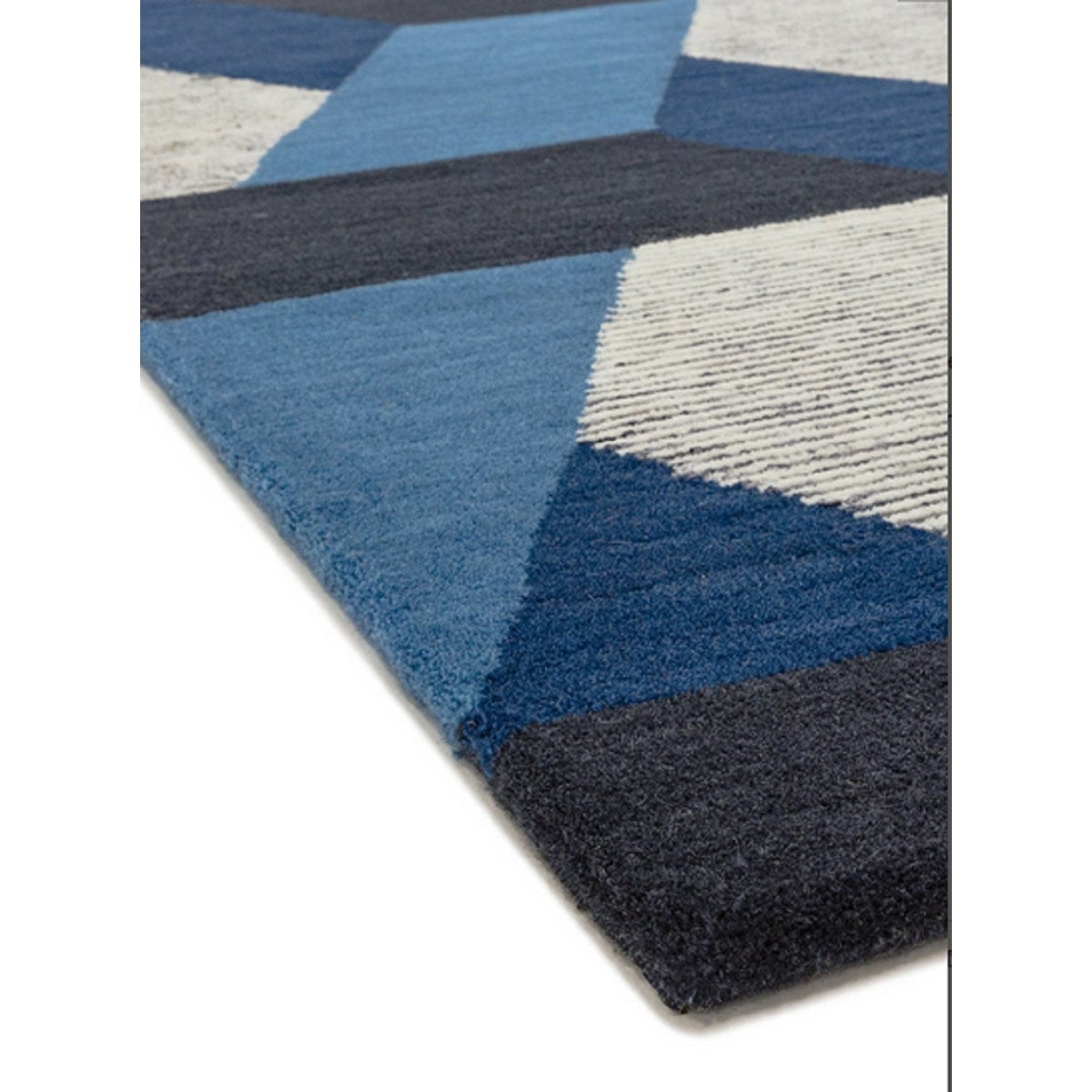 Tapis de salon en laine tissé plat CAMPTON 160x230 cm - 5