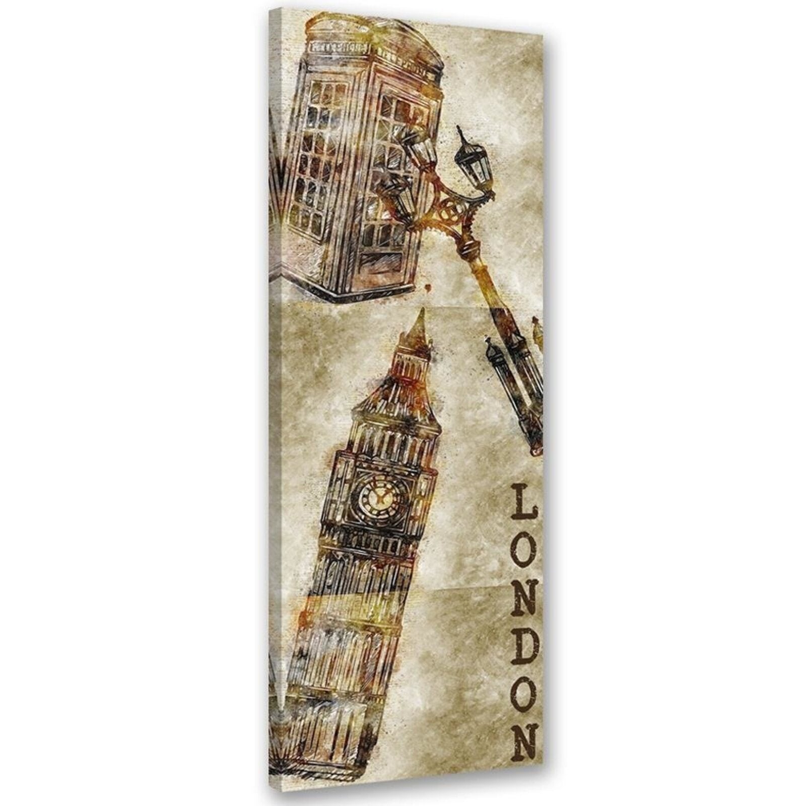 Obraz na płótnie, Big Ben w Londynie 40x120