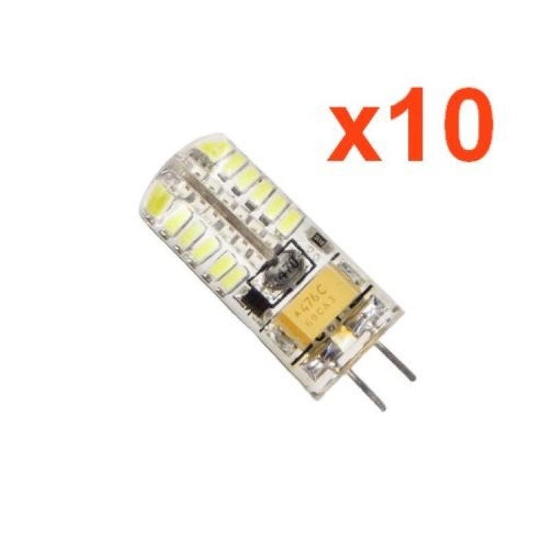Ampoule LED G4 12V 3W SMD2835 24LED 360° (Pack de 10) - Blanc Froid 6000K - 8000K - SILAMP - 3