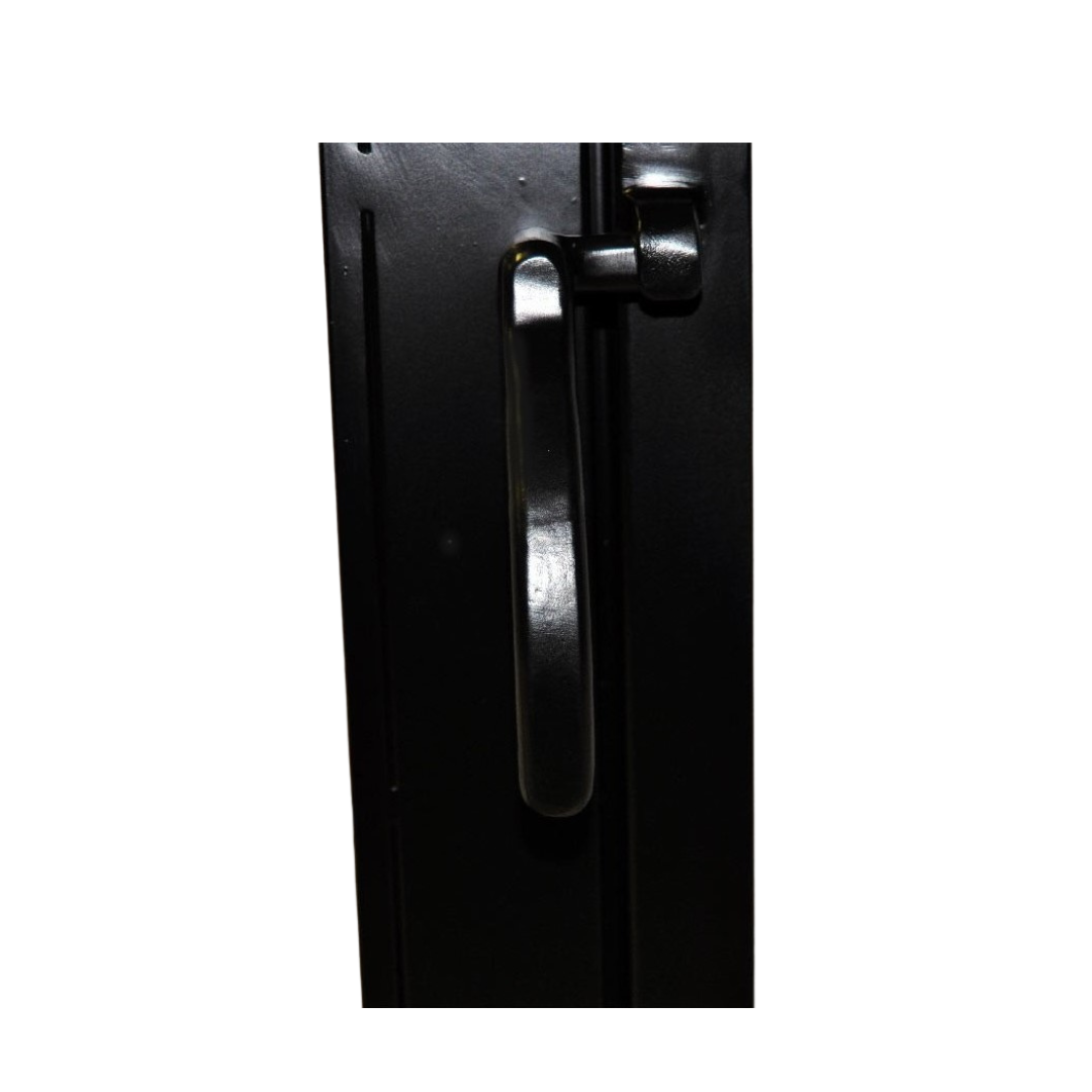 PORTA ESPECIAL PARA LAREIRAS DE CONSTRUÇÃO, UMA FOLHA, ARTESANAL, FERRO FORJADO, FEITA À MÃO, VIVEIDEA MOD. WINDOW - 4