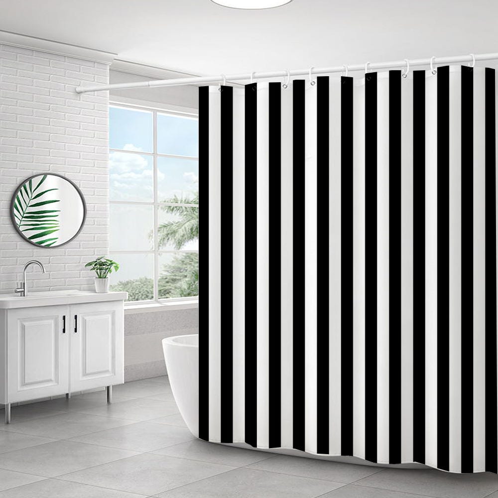 Rideau De Douche Texturé Sans Crochet Avec Doublure En Peva À Clipser Rideau De Douche Texturé Sans Crochet Avec Doublure En Peva À Clipser