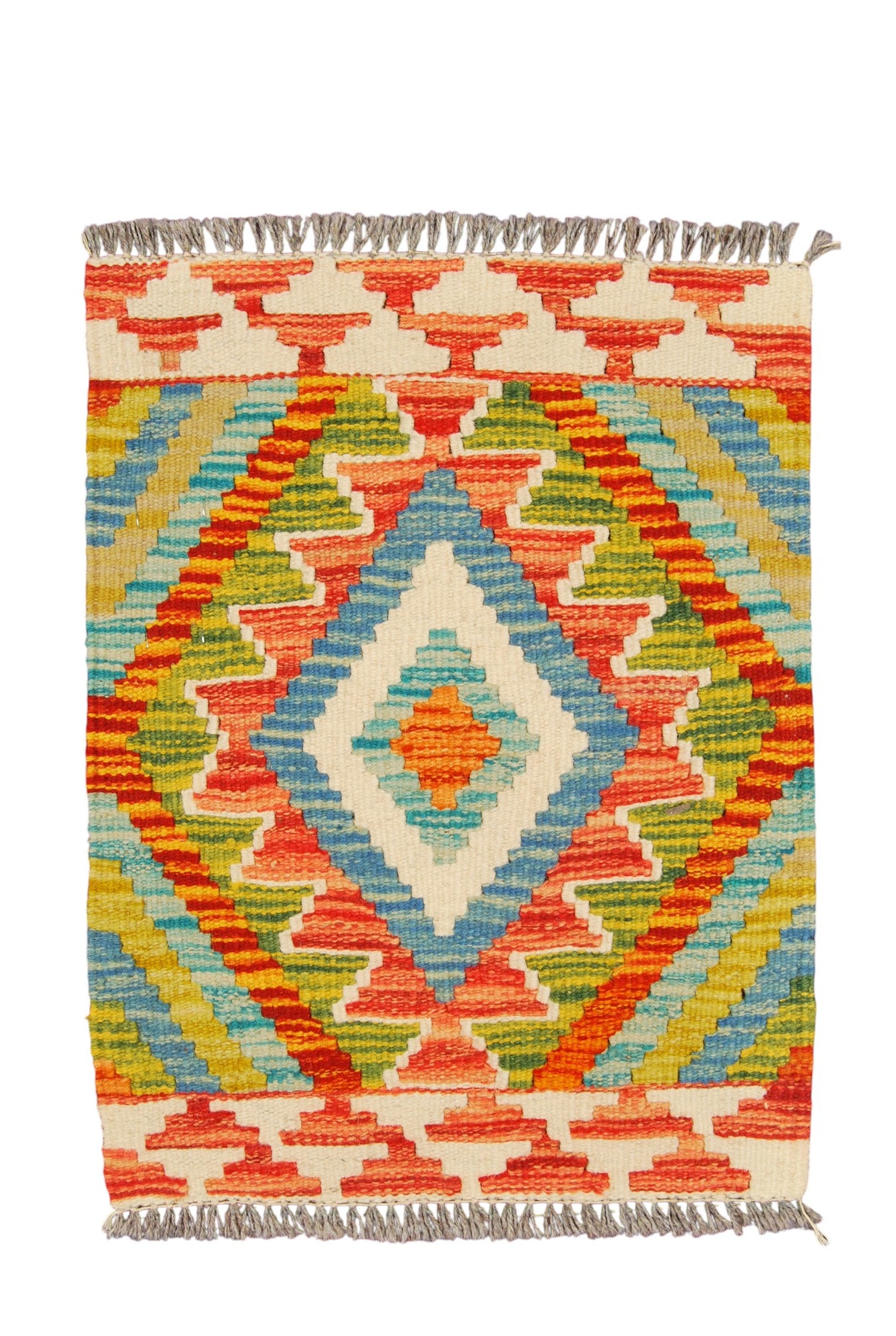 Oryginalny, ręcznie wiązany kilim Kaudani 55x44 cm (GalleriaFarah1970)