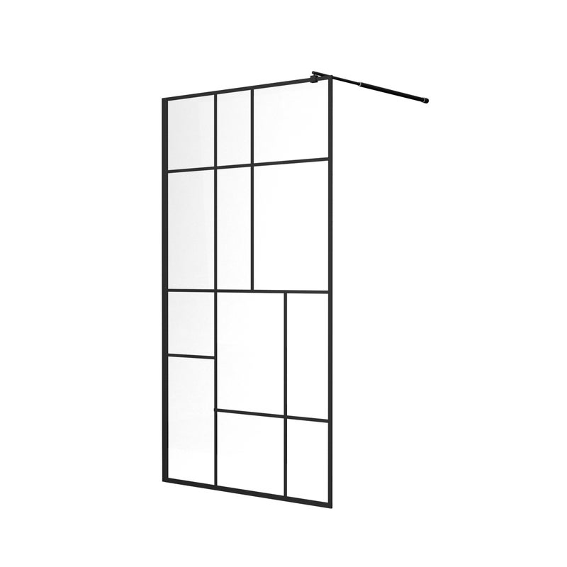 Ścianka prysznicowa SEVANTE LASCAR 120x195 Walk-In czarna 1 szt.