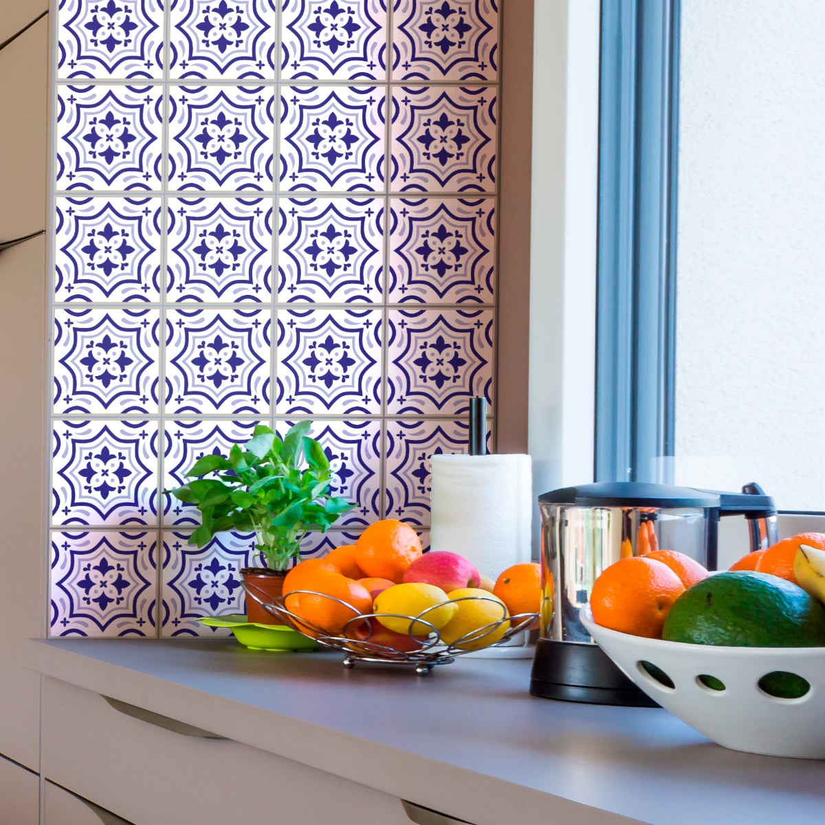 9 vinilo baldosas azulejos beata - adhesivo de pared - revestimiento sticker mural decorativo - 9stickers10x10cm