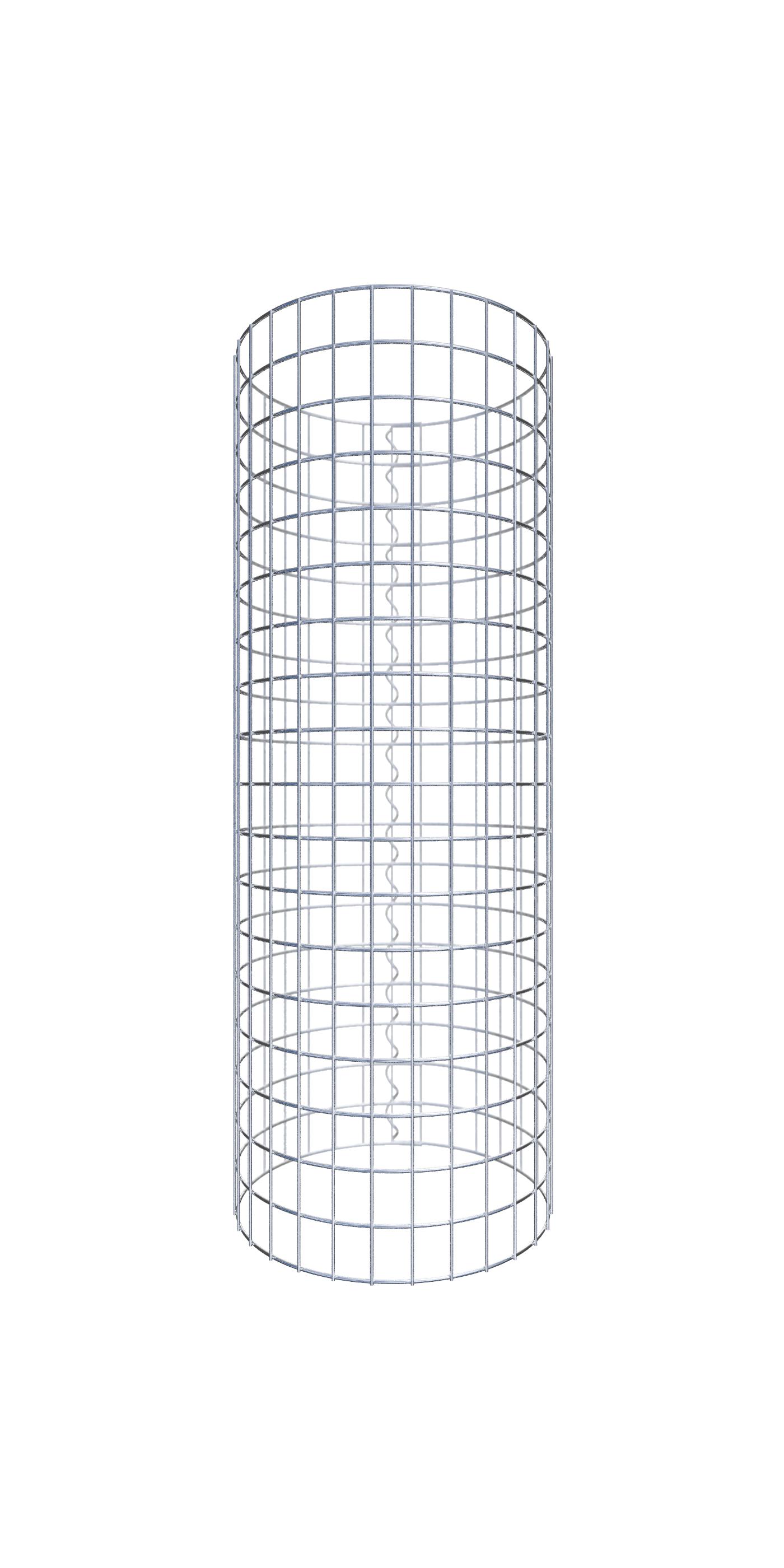 bellissa Gabion 95568 - Fioriera rotonda in pietra con pellicola divisoria, diametro 240/220 cm, altezza 40 cm