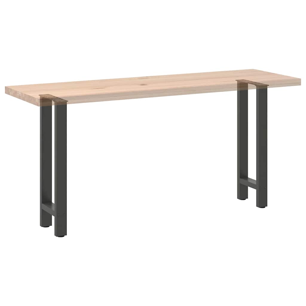 Pieds de table console Anthracite 2 pièces 28 x (72-73) cm Acier vidaXL - 8
