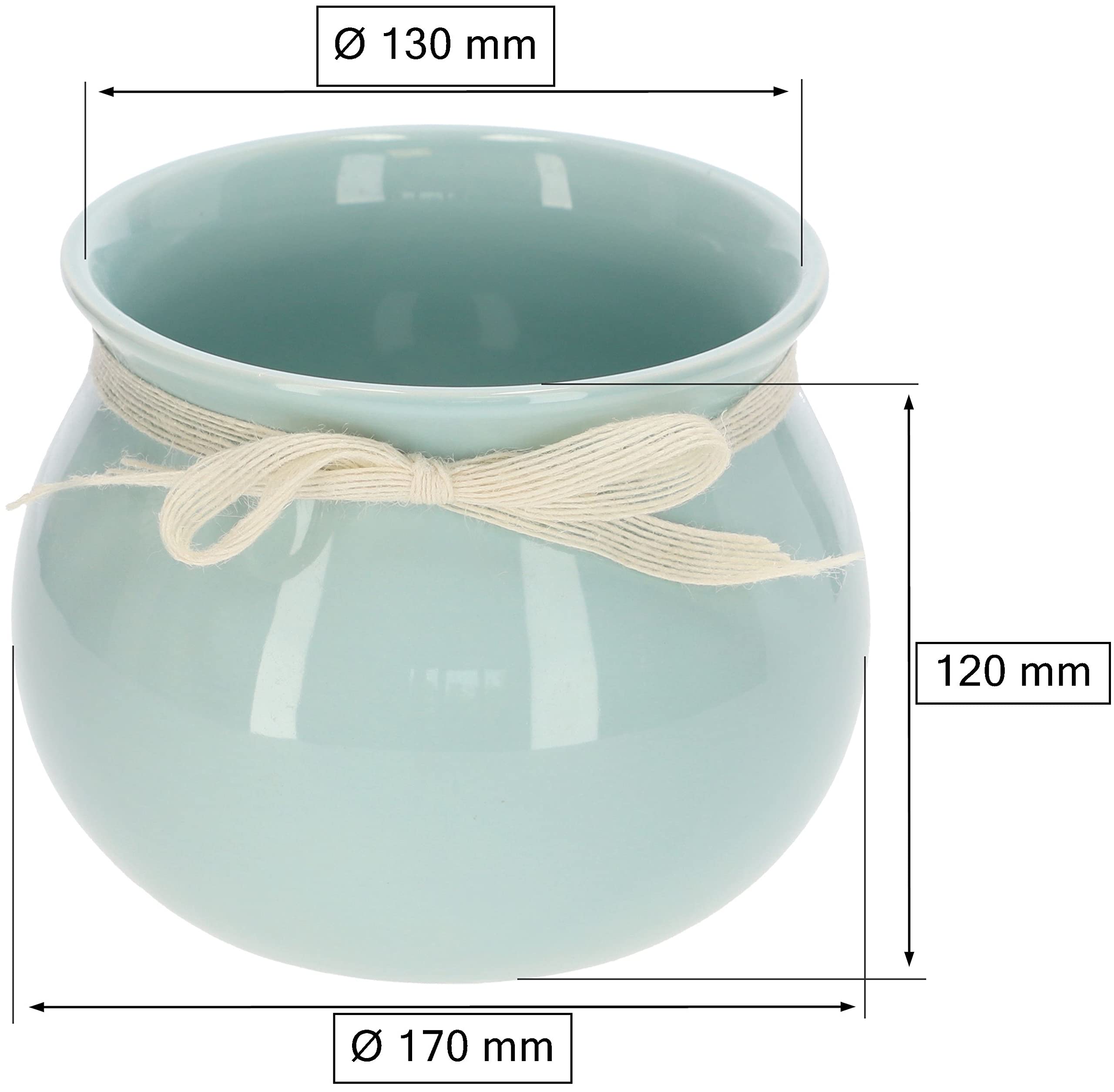 Doniczka ceramiczna fi13 osłonka kwiaty rośliny 2x - KOTARBAU - 2