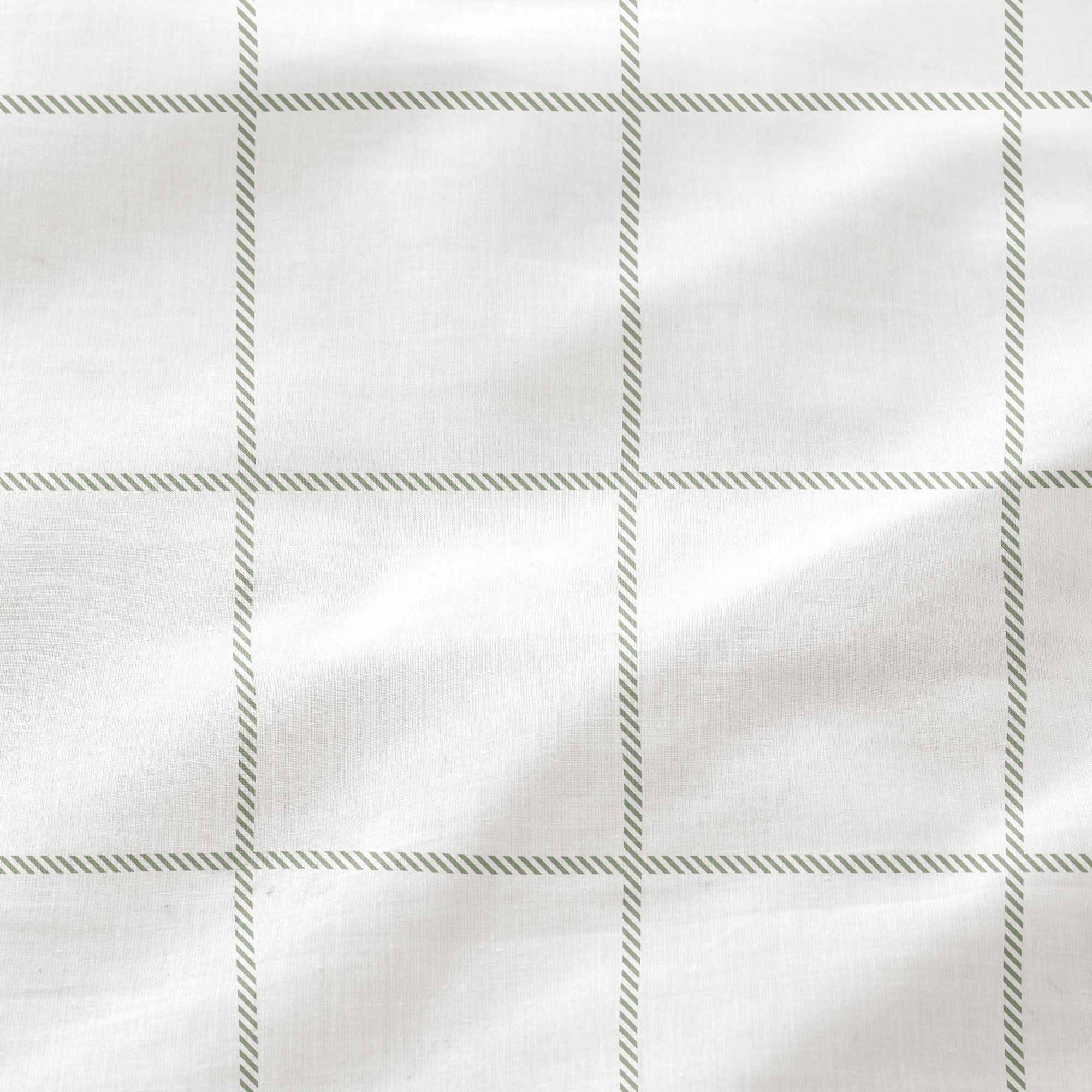 Housse de couette 100% coton 240x220 cm + 2(50x85) cm vert d'eau - Evania - 5