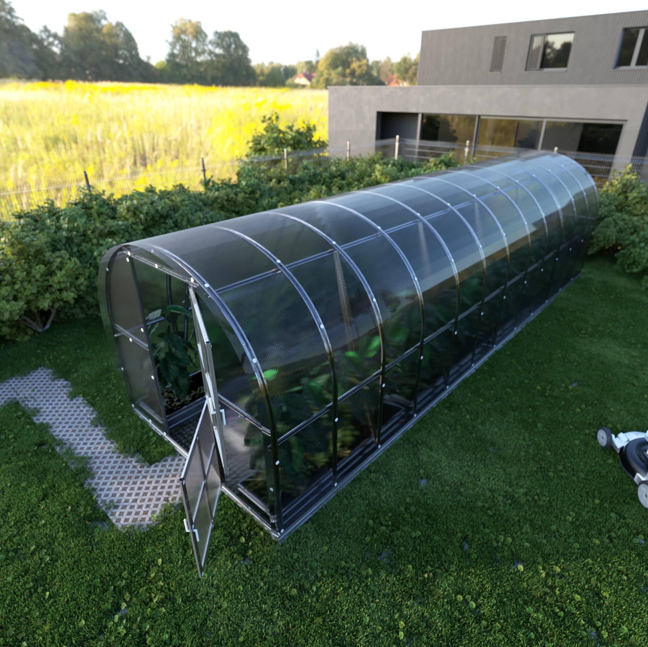 Serre de jardin KLASIKA ARCH 3 x 8 m (24 m²), 4 mm avec revêtement en polycarbonate - 2