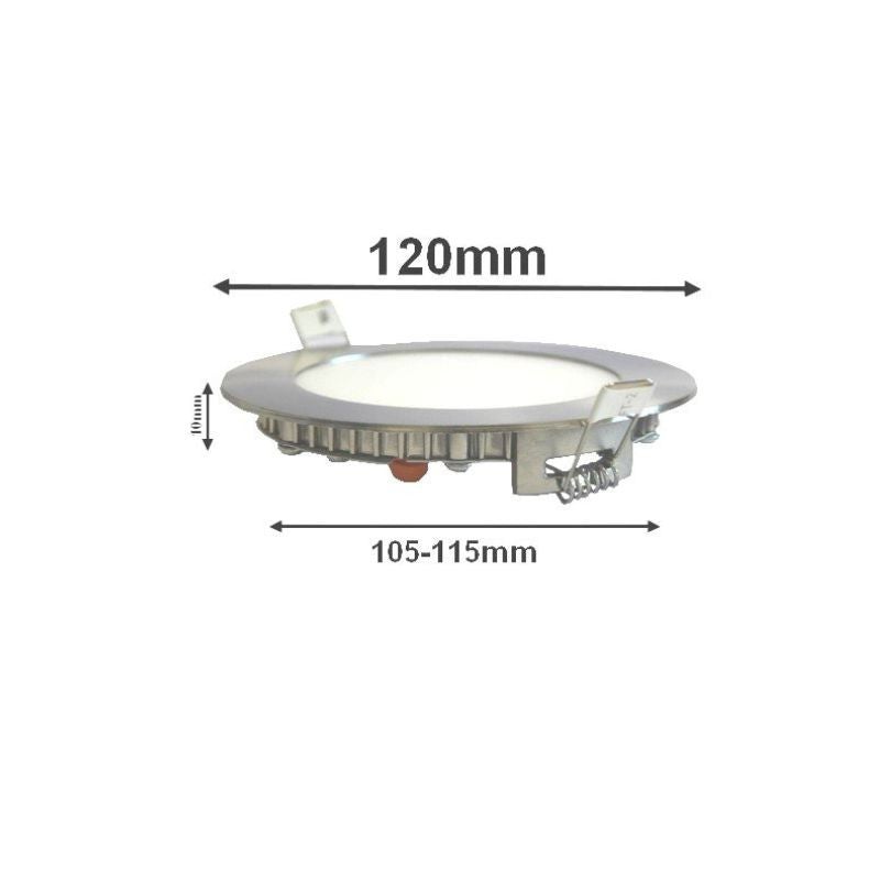 Spot LED Encastrable Rond ALU 6W - Blanc Froid 6000K - 8000K - SILAMP - 5