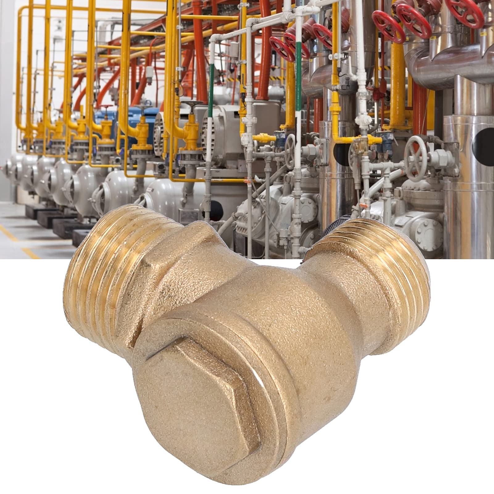 Clapet anti-retour à deux voies en laiton résistant à la corrosion Accessoires remplaçables pour compresseur d'air - 2