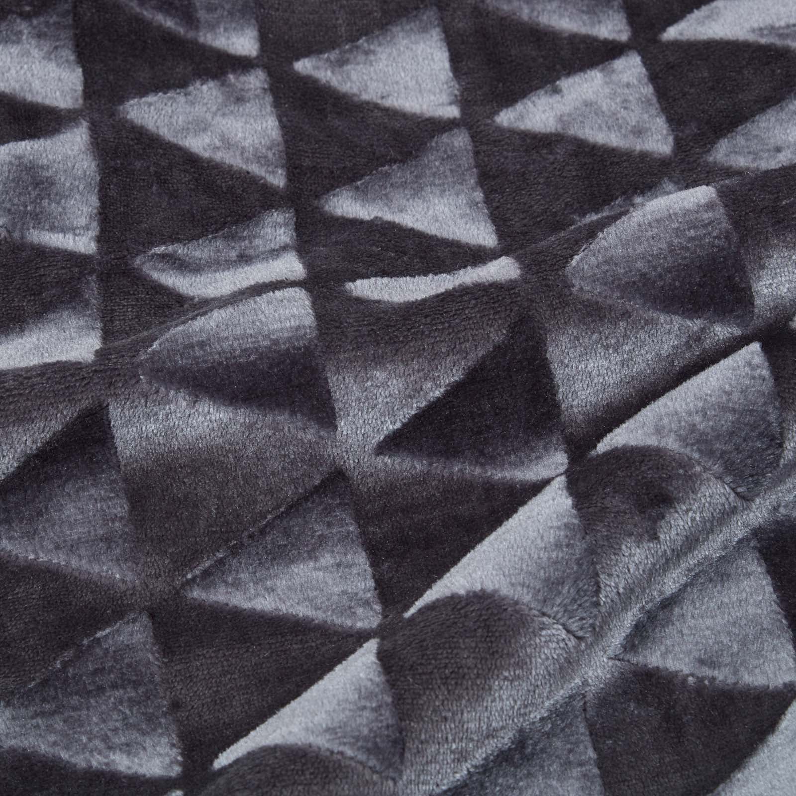 Homescapes Plaid polaire Gris anthracite et revers sherpa, 200 x 230 cm - 4