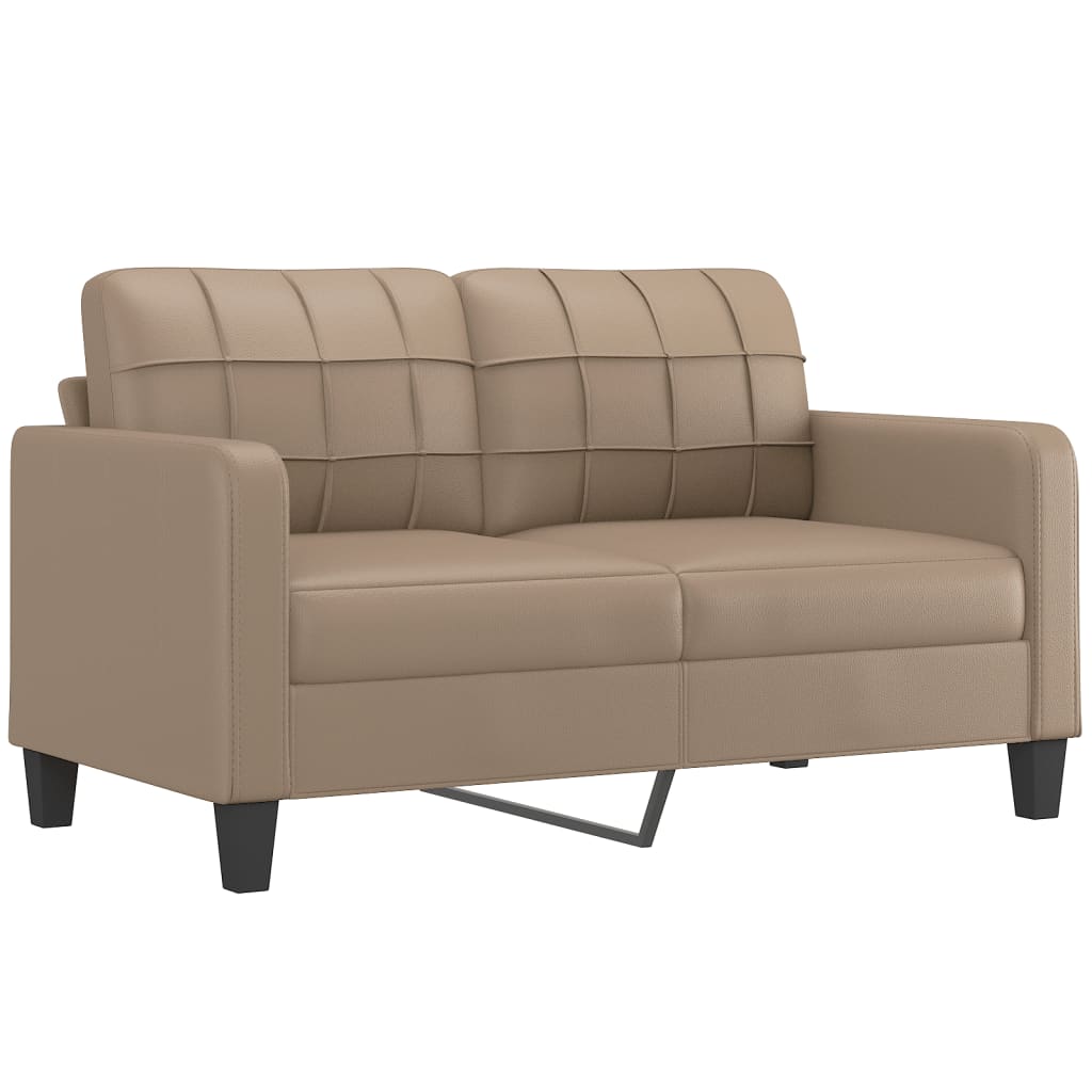 Canapé droit vidaXL Canapé à 2 places Gris foncé 140 cm Velours