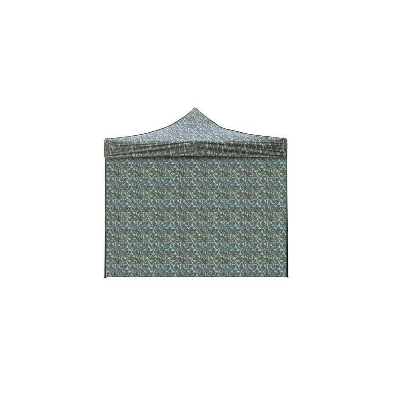 Boczna osłona do ogrodu 3x3 z rolowanym oknem i drzwiami do pawilonu