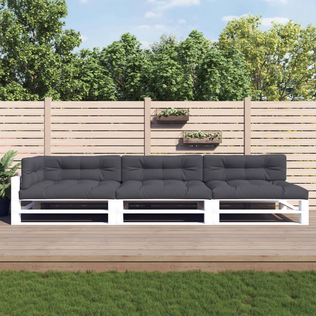 Coussins De Palette Lot De 2 Anthracite Tissu