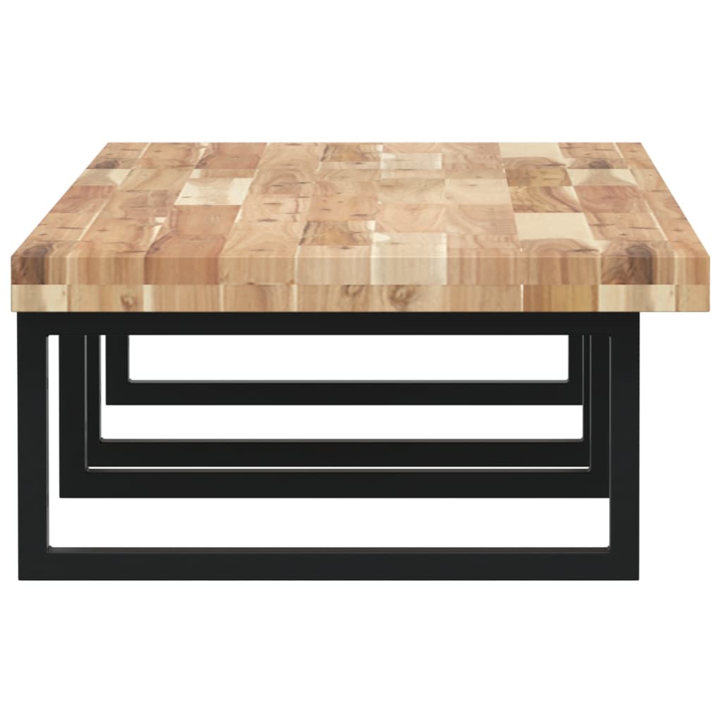 Maison Exclusive - Ripiano a Parete per Lavabo in Acciaio e Massello di Acacia - 5