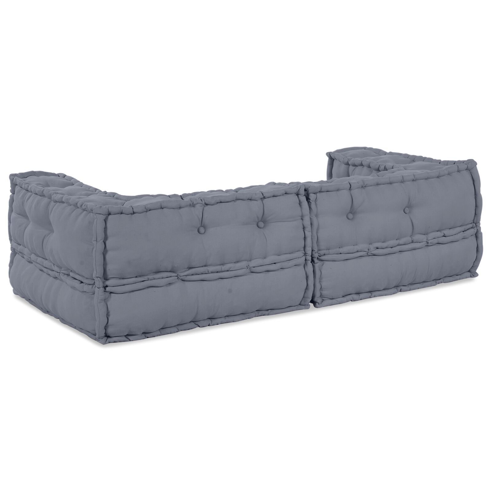 Modularna jednostka sofy 3 pcs Szary 140 x 70 x 36 cm tkanina vidaXL