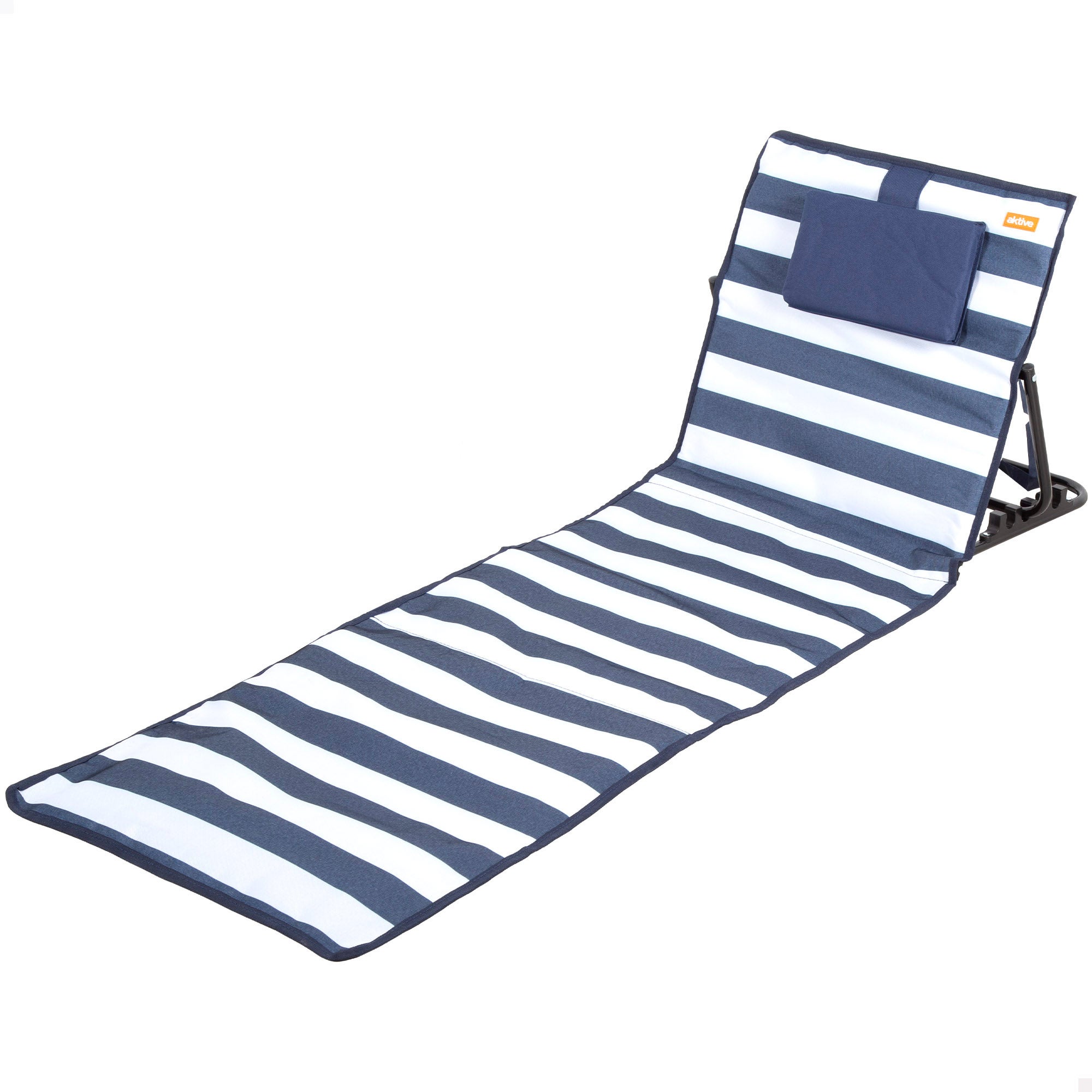 Aktive esterilla plegable reclinable con cojín 145x50x43 cm