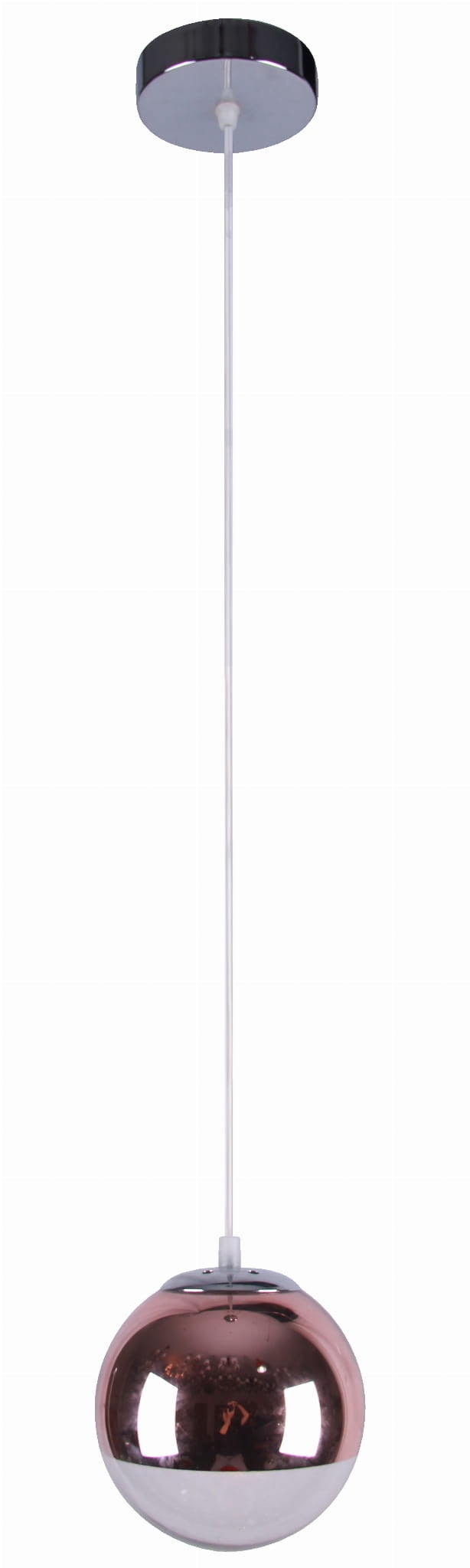 Lampa sufitowa Gaze różowe złoto 1xE27x60W wym: 122 x 20 x 20 cm szkło Candellux