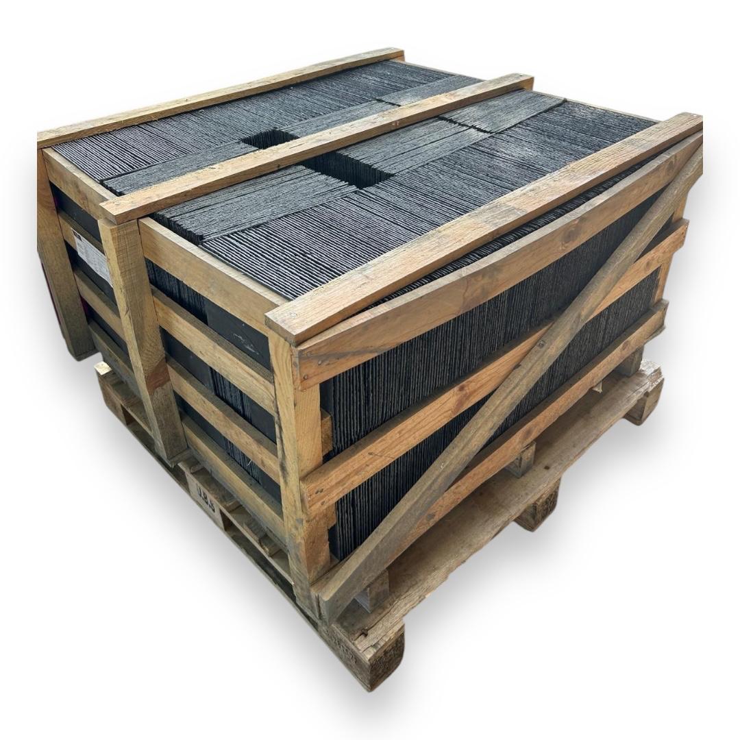 Pack de 10 pièces de carrelage en ardoise noire 32x22 cm 0,70 m2 - 9