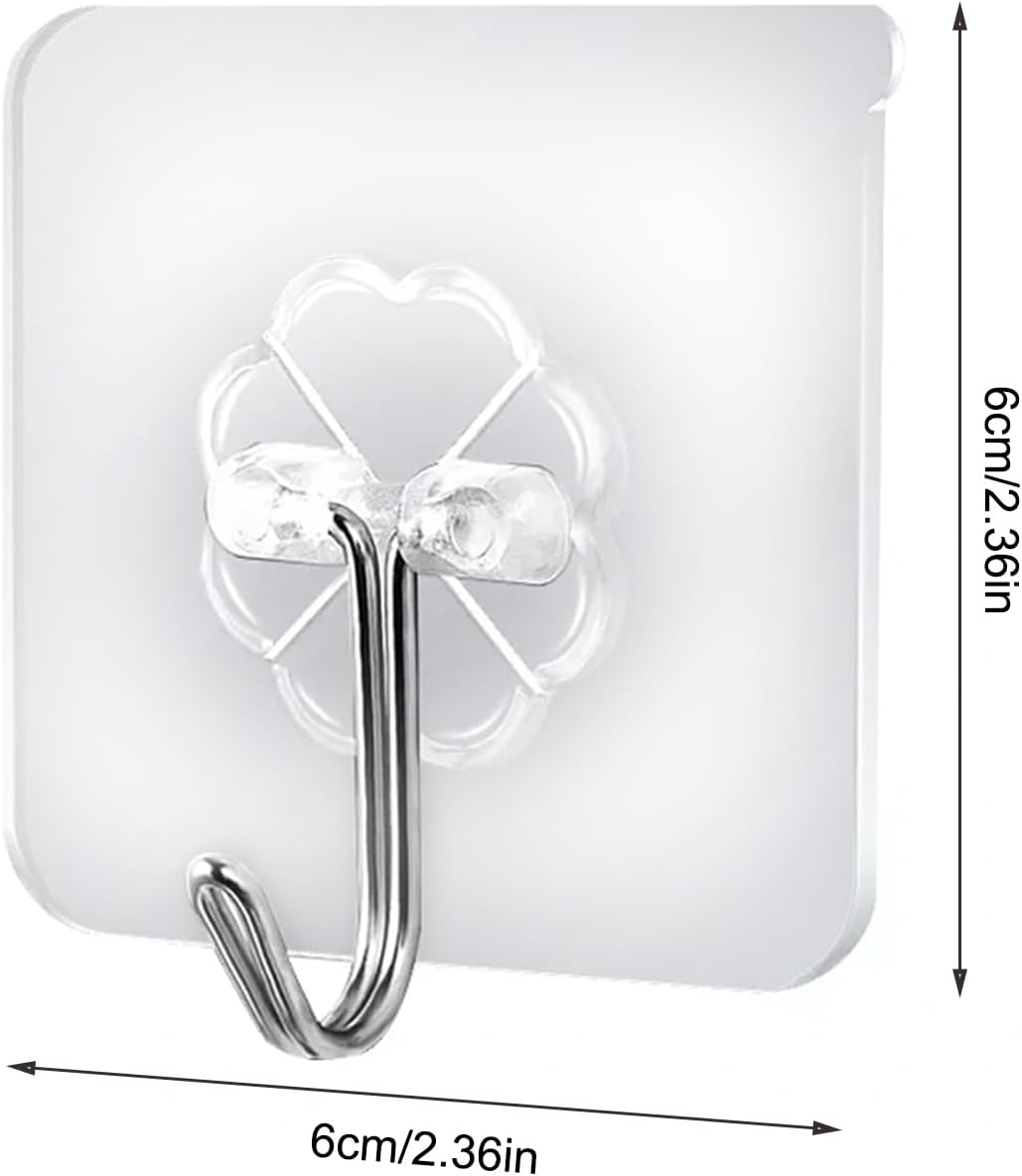 Lot De 20 Crochets Adhésifs, Sans Perçage, Transparents Et étanches, Pour Cuisine, Salle De Bain Et Mur | Leroy Merlin