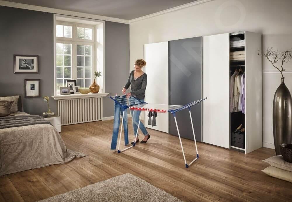 Séchoir à linge sur pied Pegasus 180 Solid 81514 Leifheit, étendoir à linge 18 mètres stable et inoxydable - 10