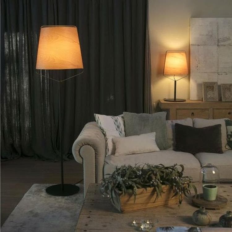 STOOD-Lampadaire Métal et Bois H182cm - - 3