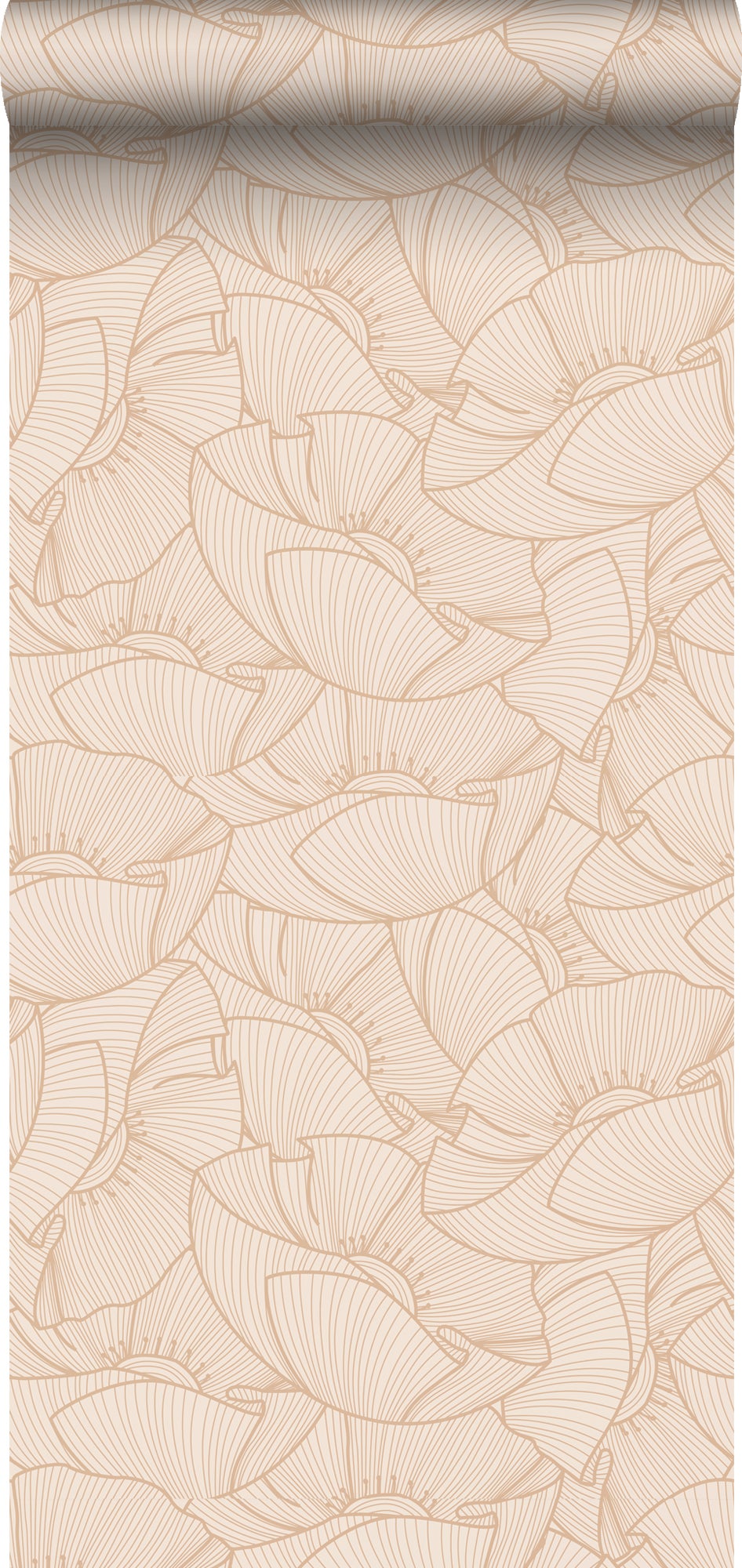 Tapeta maki beżowym - 53 cm x 10.05 m - ESTAHOME