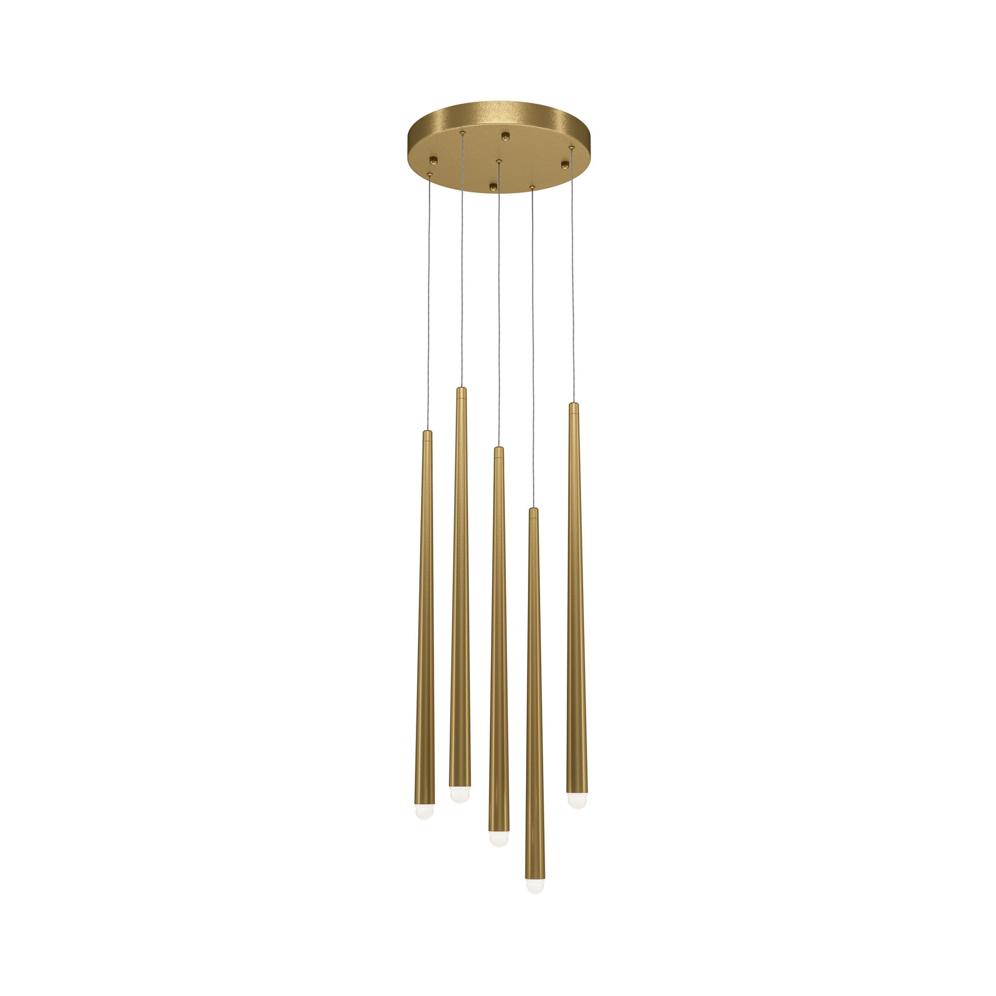 Lampa wisząca CASCADE LED 30W Neutralna biel 2550lm mosiężno-złota wym: 150 x 3,5 x 110 cm Maytoni