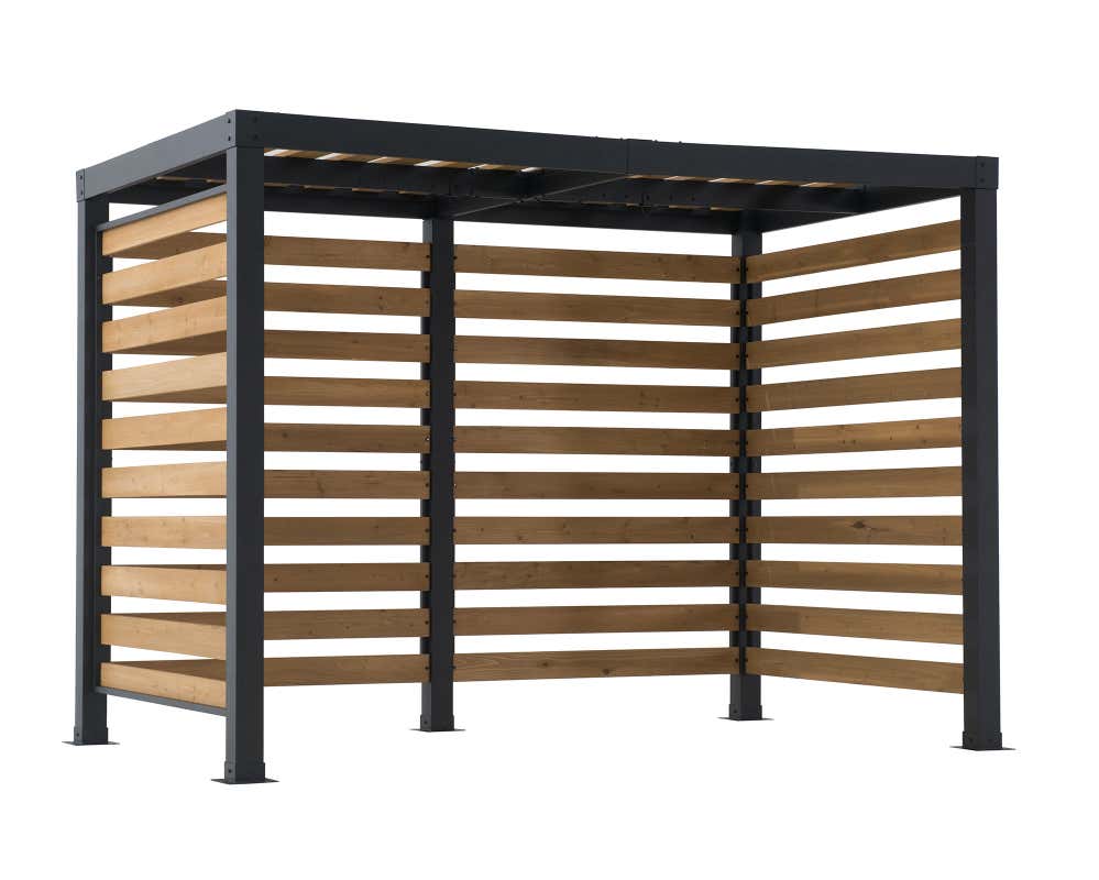 Pergola Marao Sunjoy, 3.1x1.9m dim. ext. (cas échéant incl. débord de toit) revêtu par poudre, épaisseur paroi : 6m² superficie totale - 3